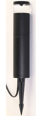 GARDEN BOLLARD SPIKE LIGHT BLACK 12-24V MR16 IP54